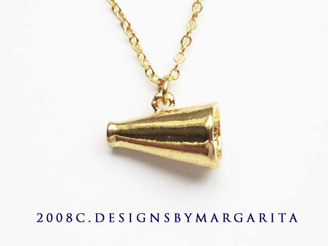 Megaphone Cheer necklace